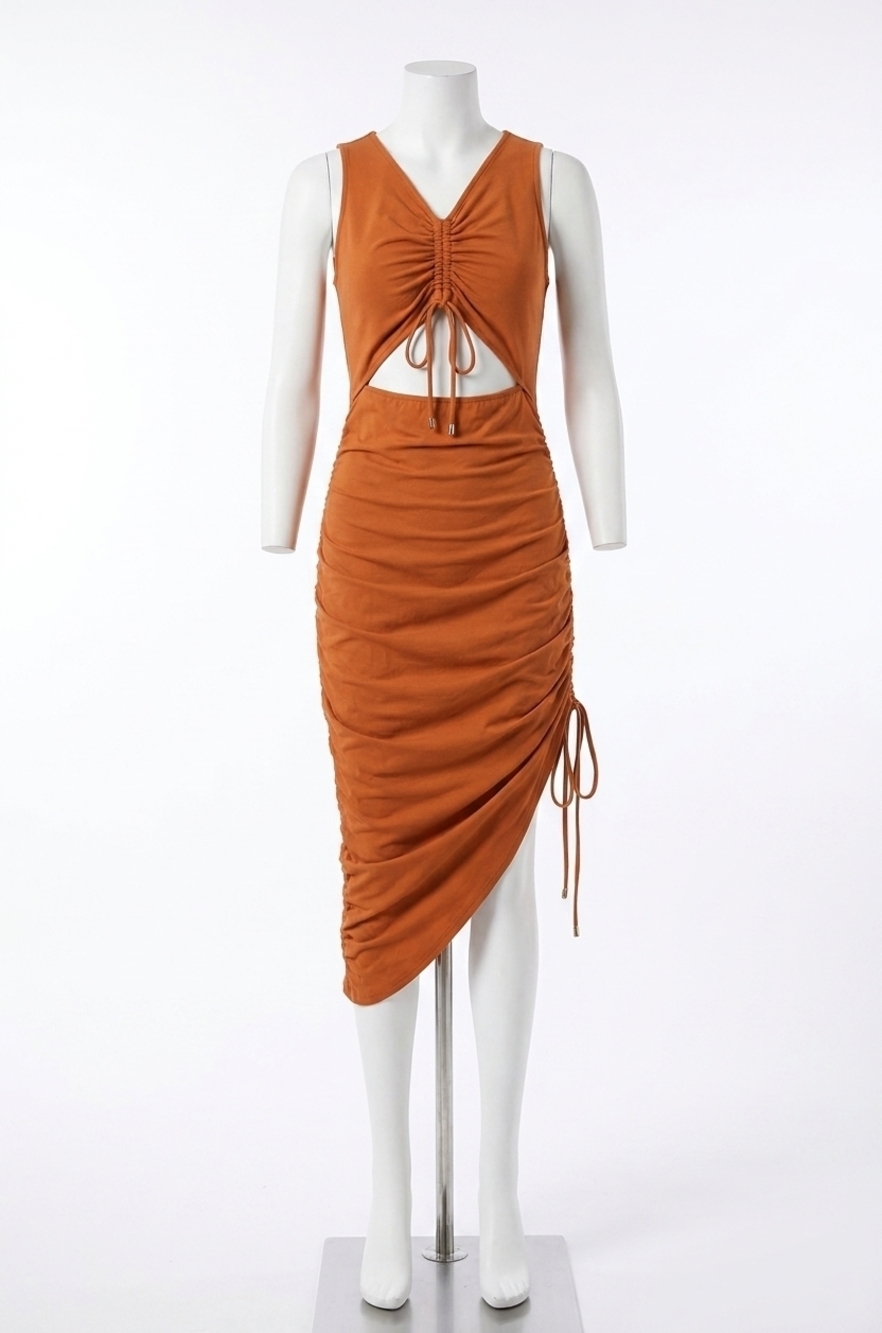 NEW ELLIATT neverland midi dress in chocolate